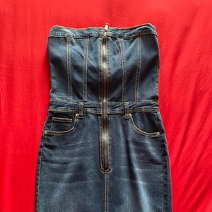 Mini jean dress size M
